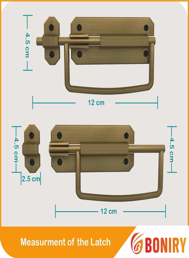 Boniry Door Lock/Latch- Premium Door Locks for Main Door - High Security Main Door Latch for Home and Office - Durable and Reliable Door Latch for Enhanced Safety (Brass) - Image 2